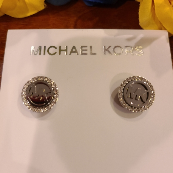 Michael Kors Silver Stud Earrings - Picture 2 of 7
